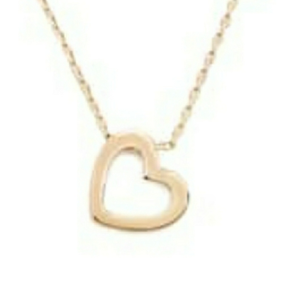 Rose Gold Chained Heart Necklace